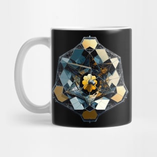 Geometric Space Telescope Array | James Webb Inspired Tee | Cosmic Observatory Design Mug
